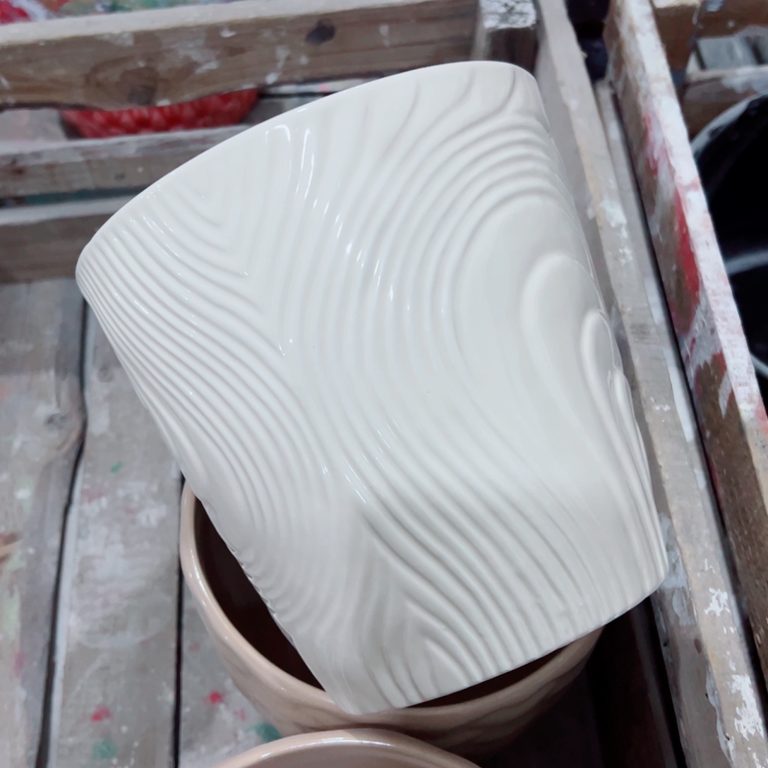 有孔，陶瓷花盆满10米包邮发货