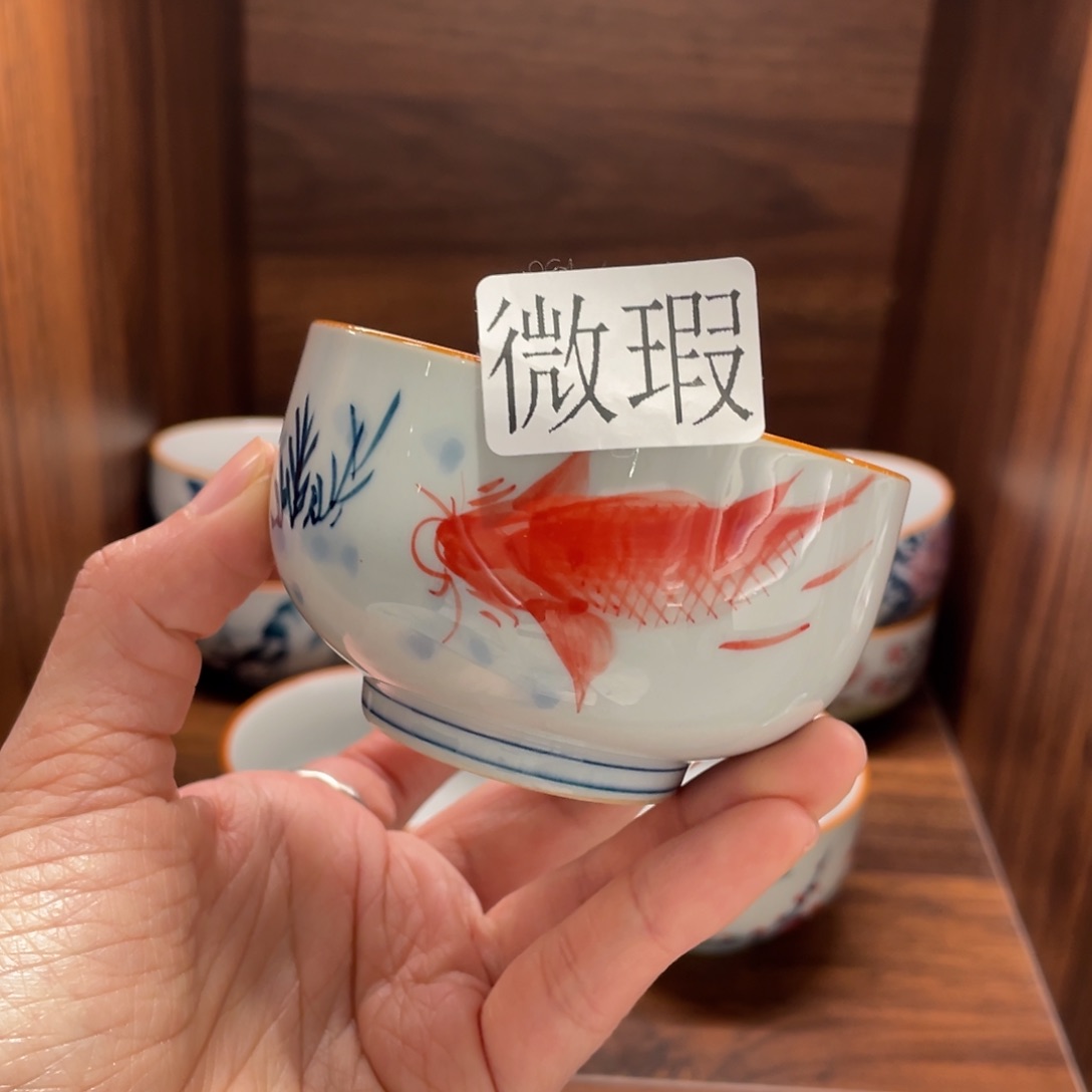 有瑕釉下彩纯手绘