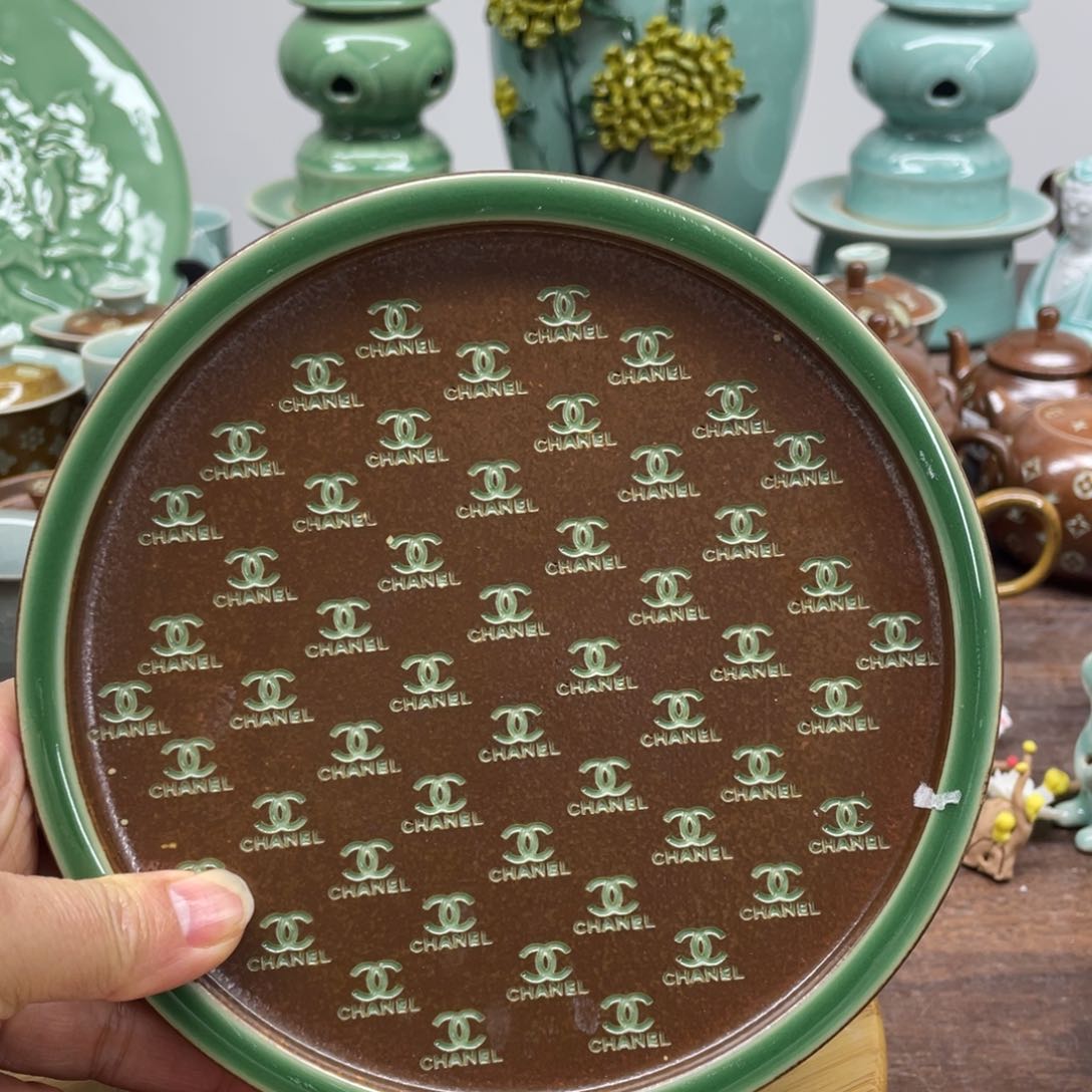 微瑕特价青瓷青瓷17厘米