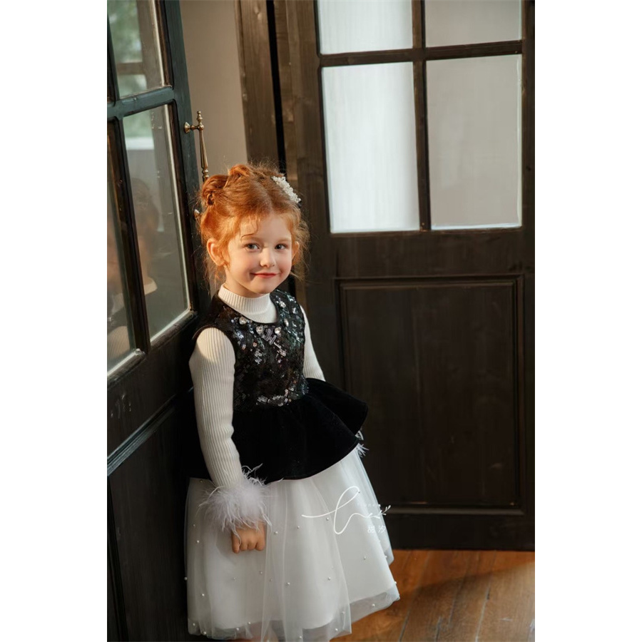 甜汐·25冬~赫本风马甲裙86368（童装汉服）