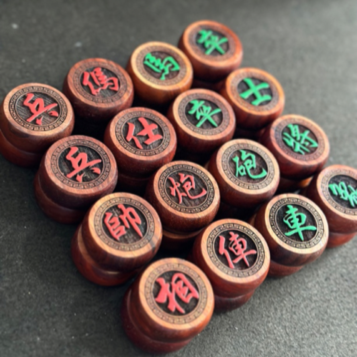 【红花梨4.0纸盒装】红花梨非洲紫檀木象棋红木中国象棋纸盒装