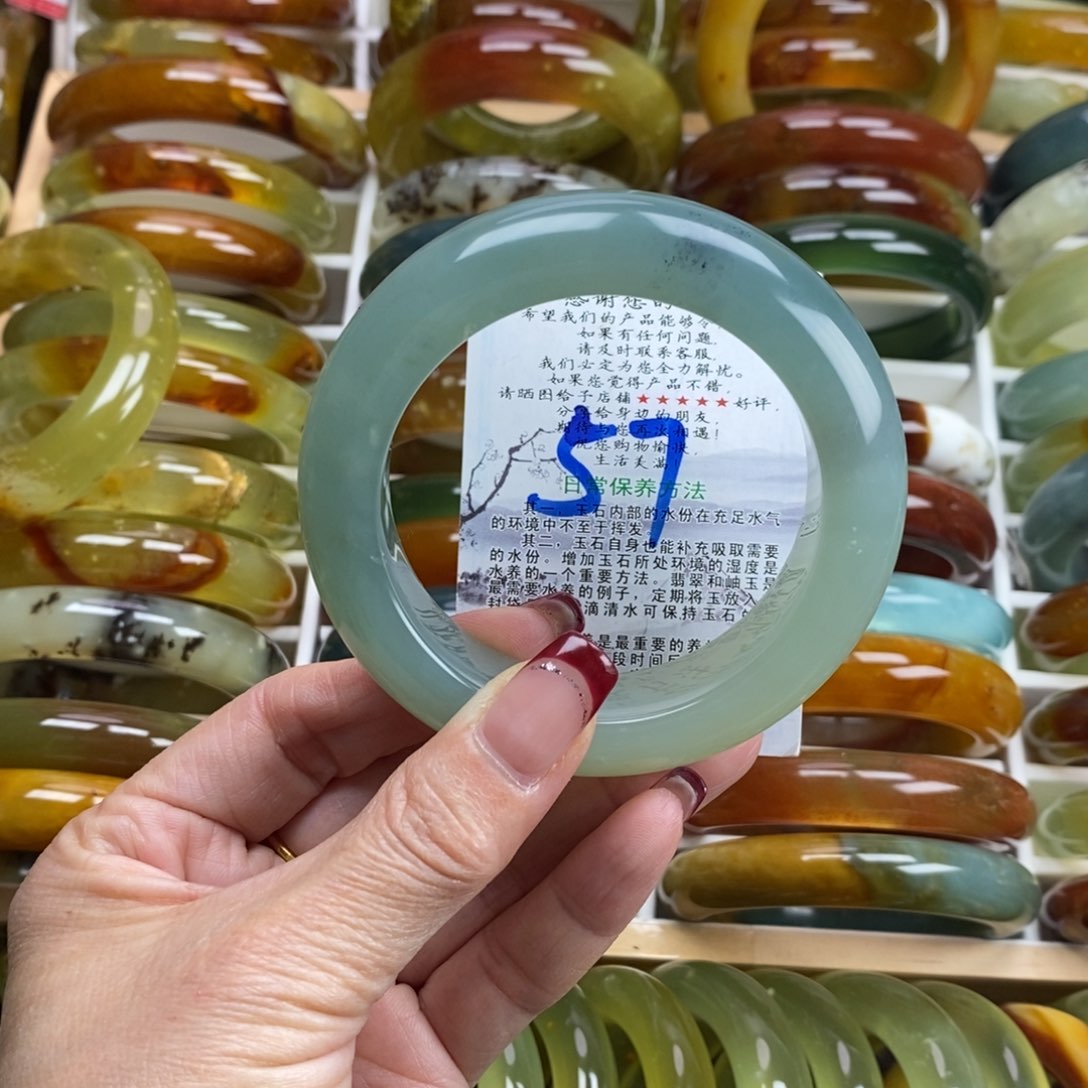 未镶嵌蛇纹石玉手镯