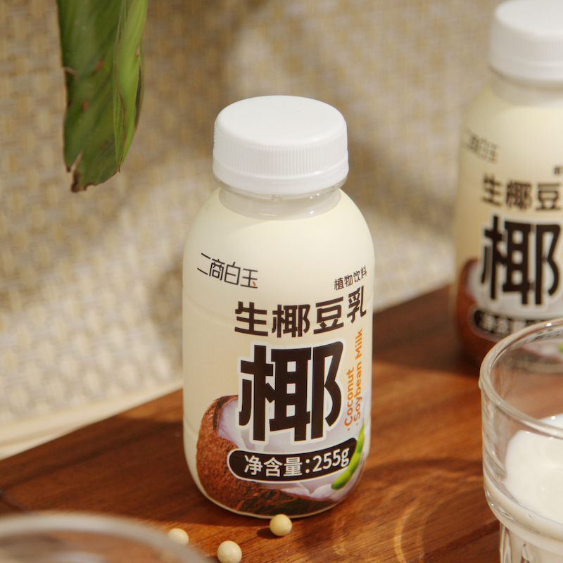 二商白玉 生椰豆乳椰子豆奶营养早餐植物饮料255g/6瓶/10瓶装