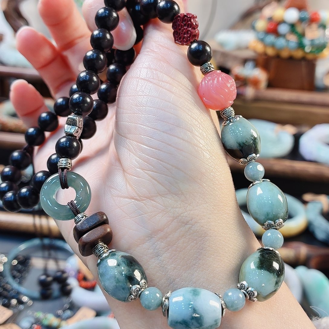 翡翠未镶嵌手链手串