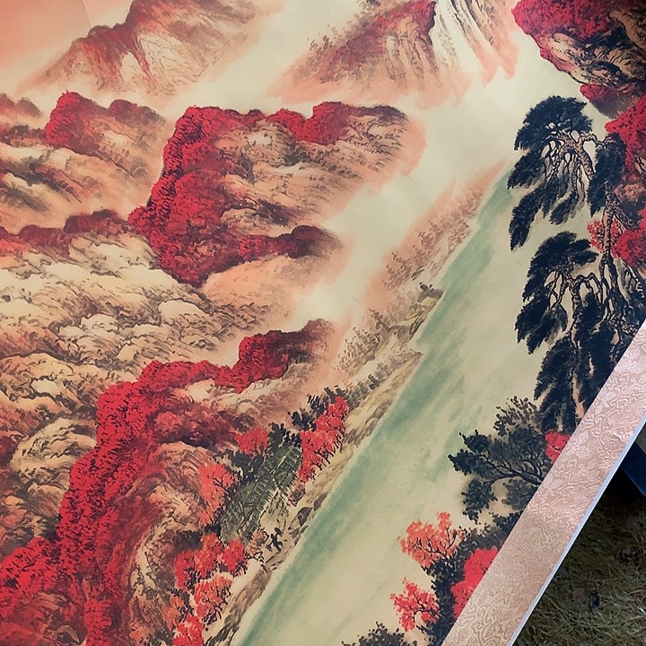 竖款装饰画装饰设计