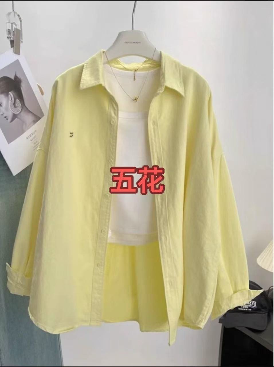 【五花】11【手】DUCKYloop柔软沙滩气质时尚衬衫丝巾GG