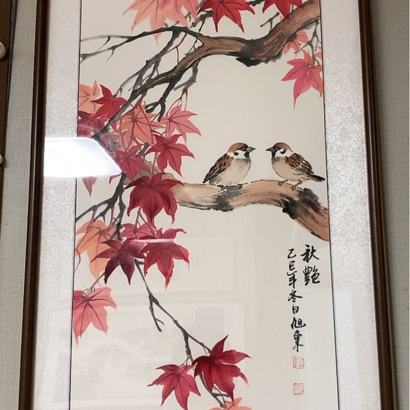 【闪购商品】国画手绘国画带框90.45