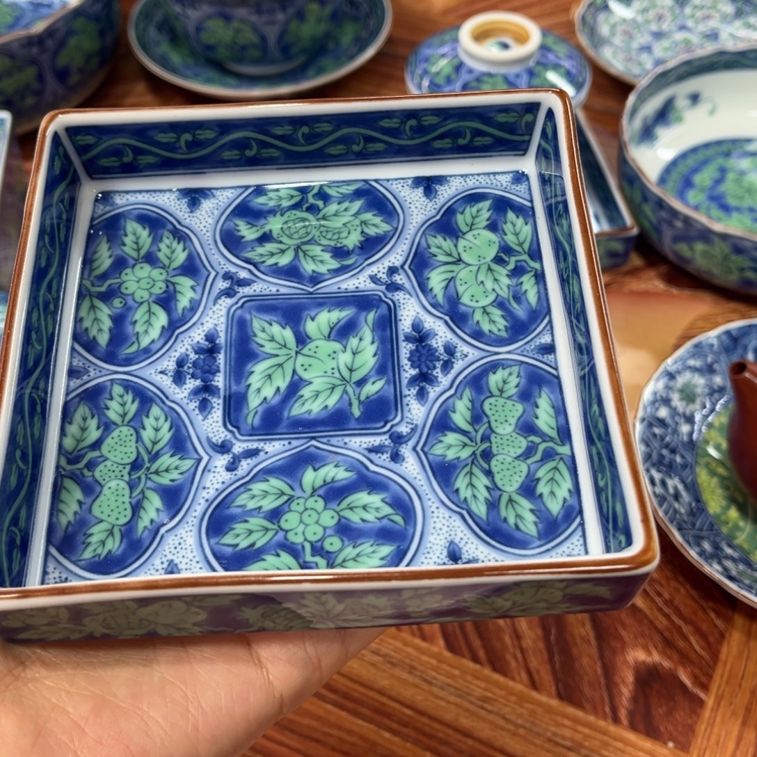 瓷片库山盘—13-厘米—————