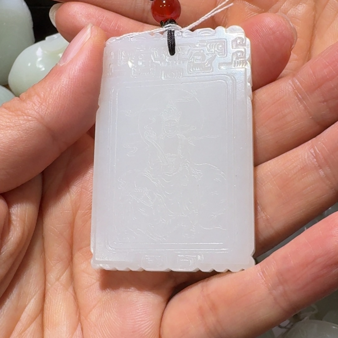 崔***鱼和田玉未镶嵌把件