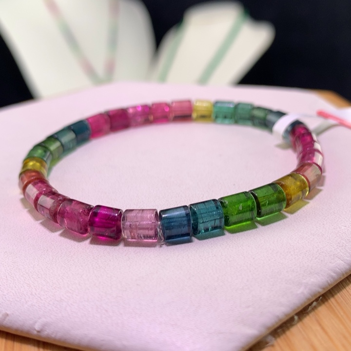 双色碧玺手链未镶嵌