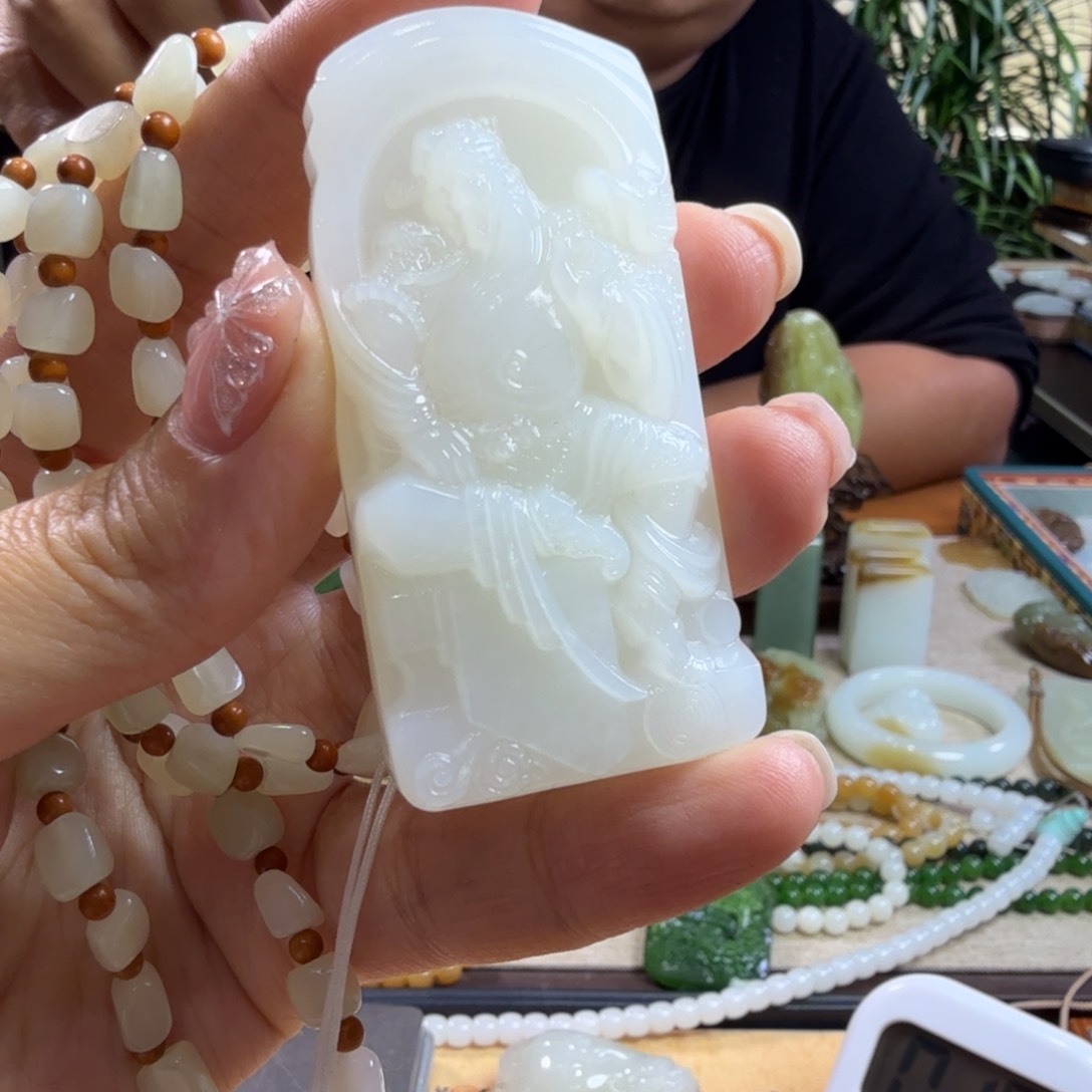 和田玉挂件未镶嵌大*长