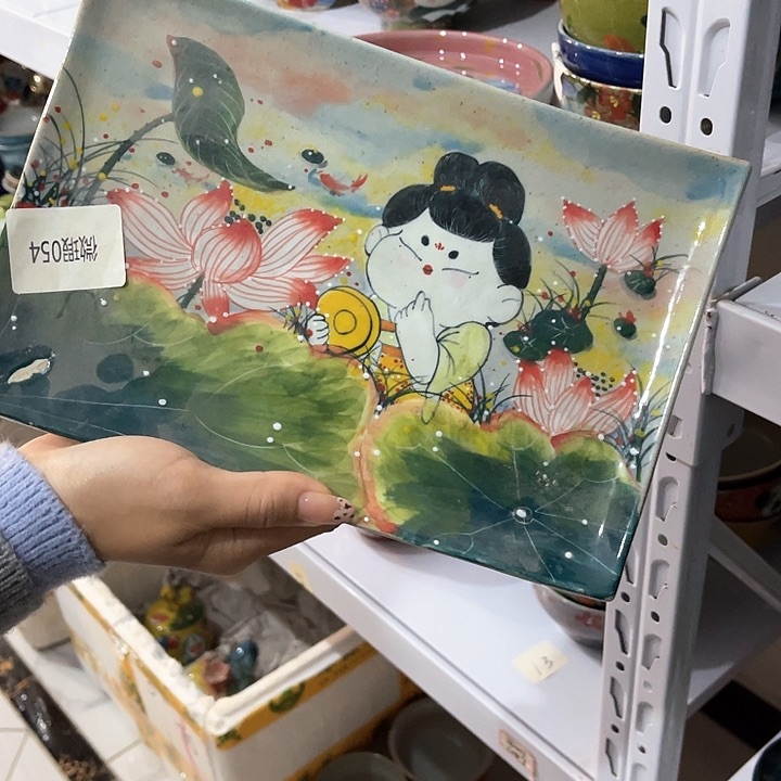 陶景德镇釉下手绘陶瓷 