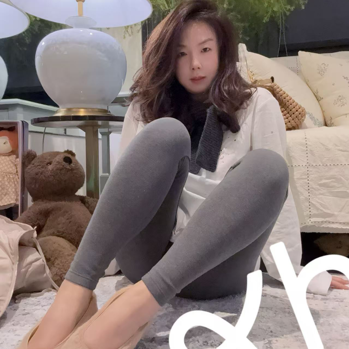 XUHUI-软糯双面绒打底裤