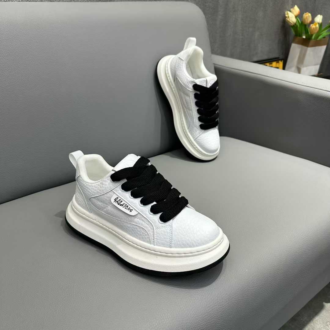 男鞋低帮新款开车鞋皮面增高透气时尚休闲鞋男士潮鞋溶解鞋运动鞋