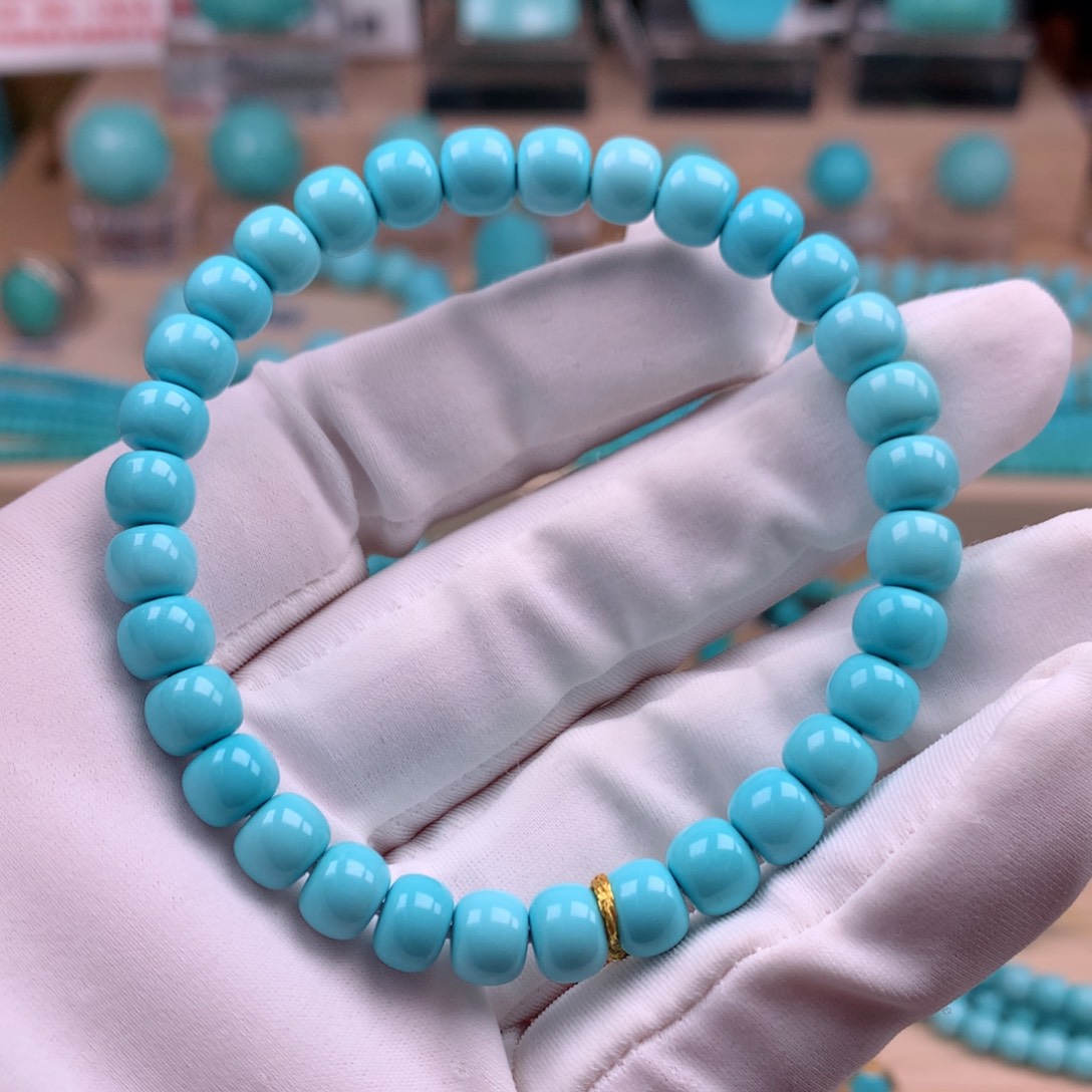 绿松石未镶嵌珠宝奇石7mm