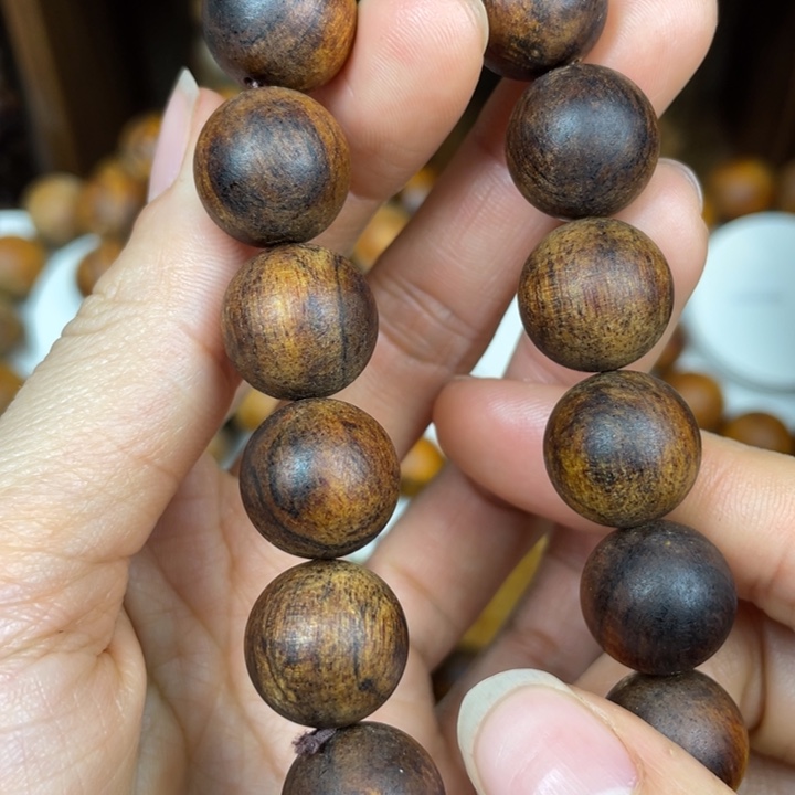 贡木把件手串制作