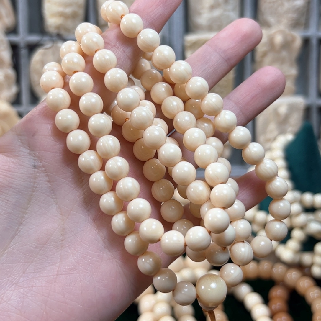 鹿角雕刻0.6规格108颗