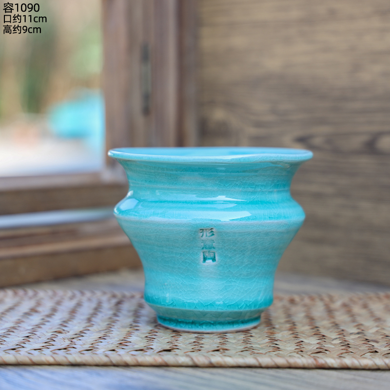 景德镇形意陶纯手工陶瓷花盆创意花蝴蝶兰花盆装饰摆件容器容1090