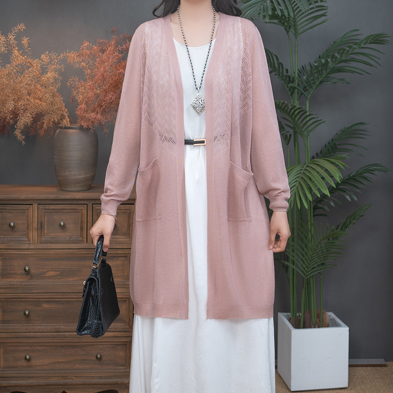 2025夏新款洋气短款设计薄款长袖外搭针织时尚百搭2505-131