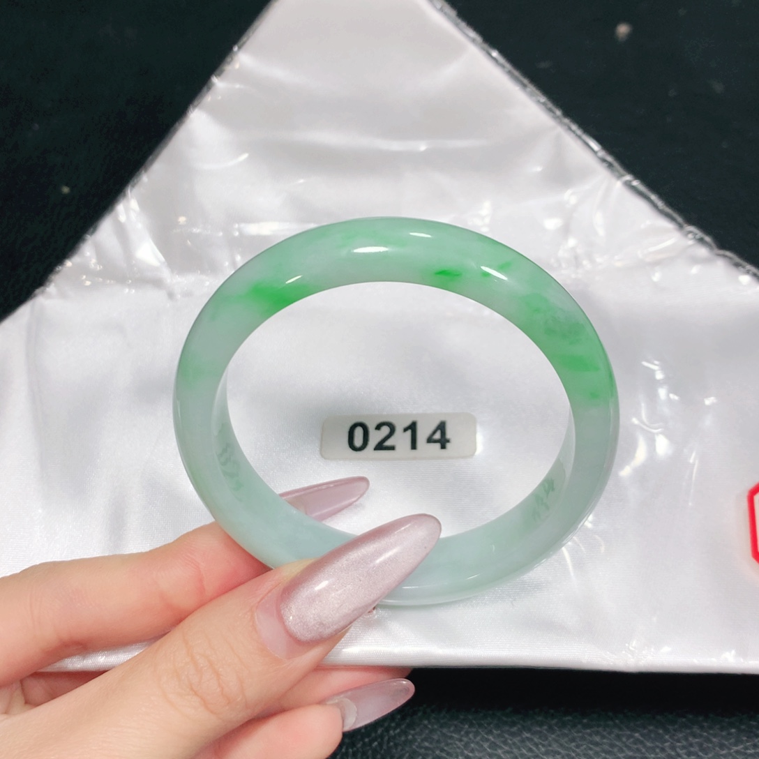 翡翠未镶嵌手镯0214-04