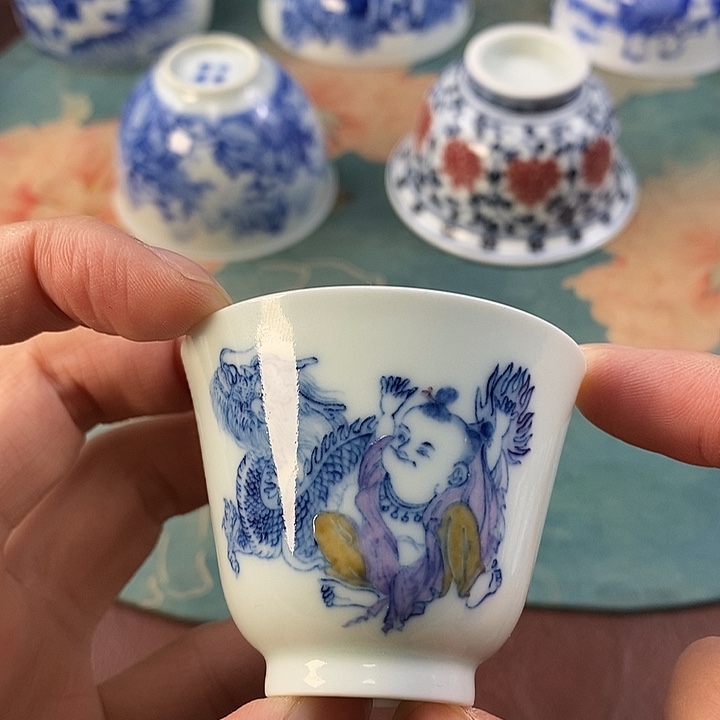 杯现代景德镇全手工全手绘茶具168888
