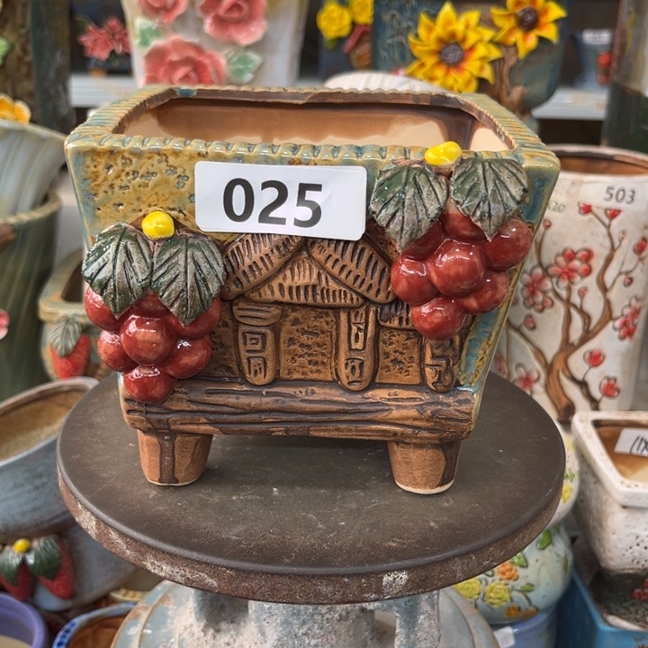 紫砂花盆粗陶材质多肉花盆