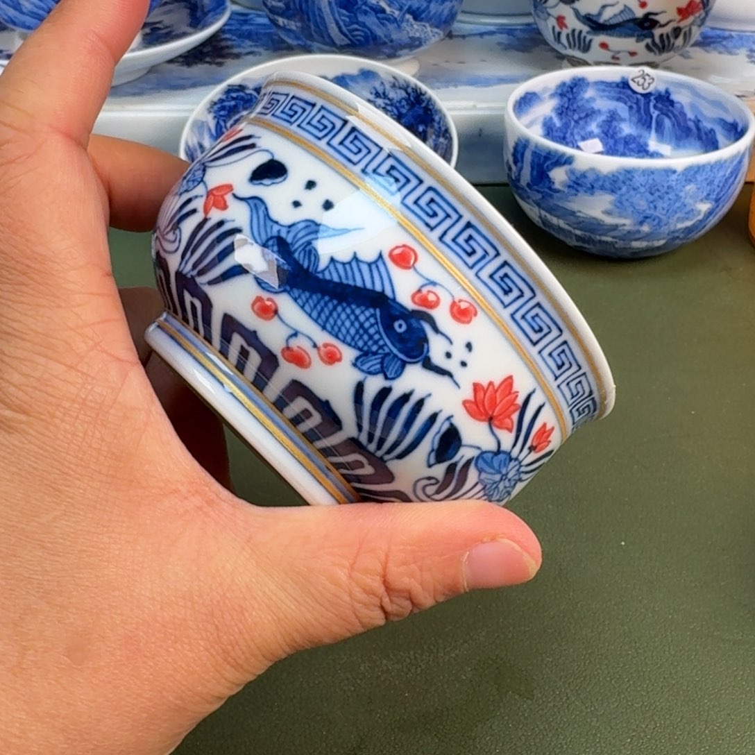 陶景德镇纯手绘茶具圆圆243