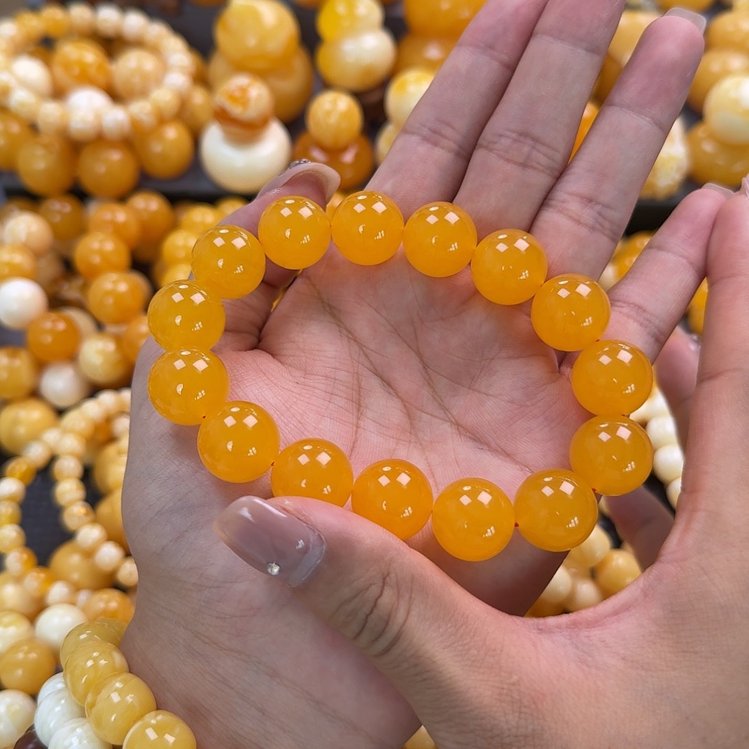 蜜蜡未镶嵌珠宝奇石同料16mm