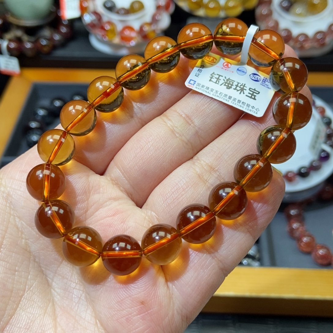 水晶黄水晶手链未镶嵌京**哥