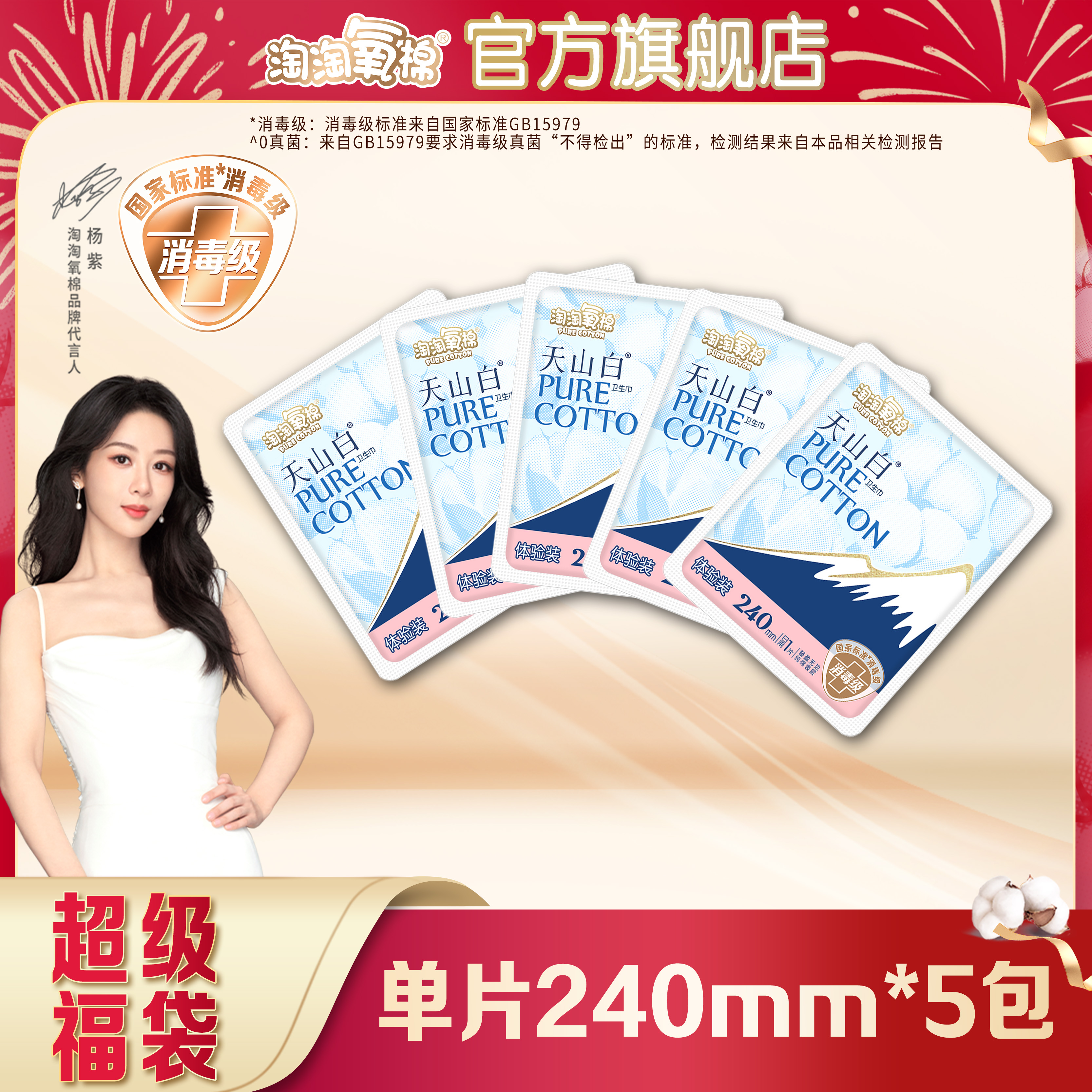 天山白240mm单片*5片
