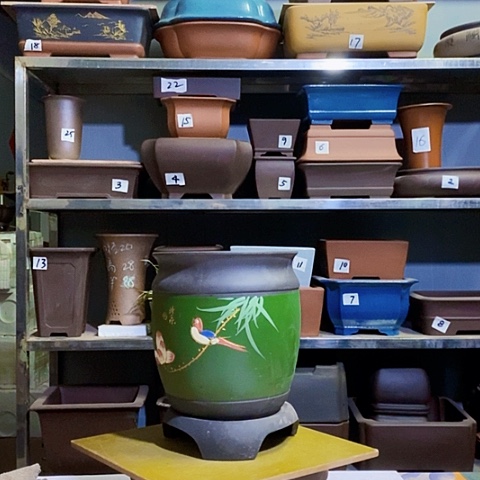 红陶宜兴紫砂花盆