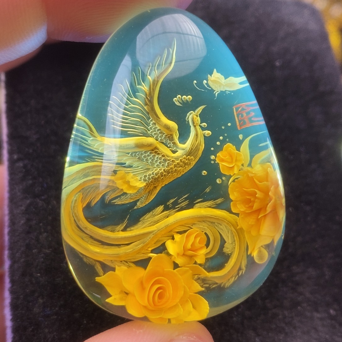 金珀未镶嵌吊坠(不含链)
