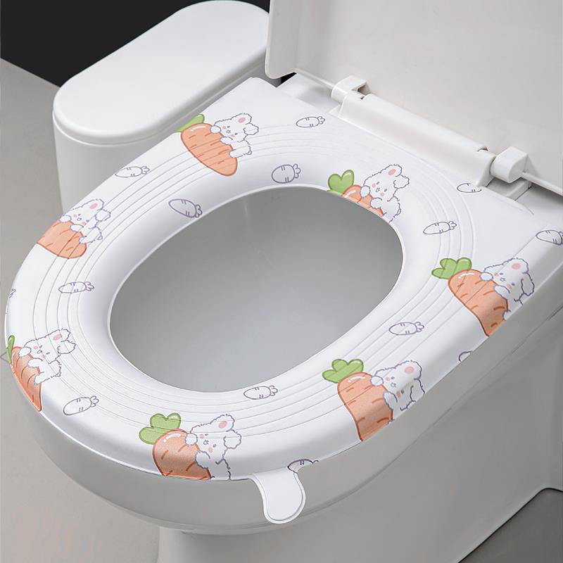 马桶坐垫家用马桶贴粘式坐便器垫防水马桶垫四季通用