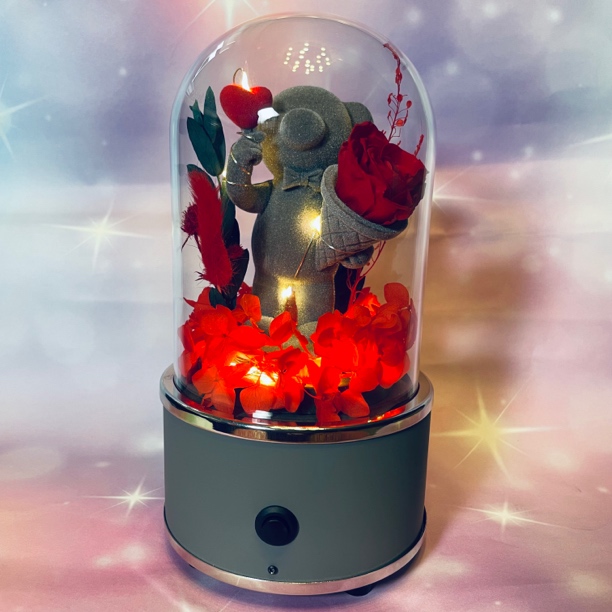 蓝牙永生花礼盒玫瑰生日礼物送女生朋友情人节花束