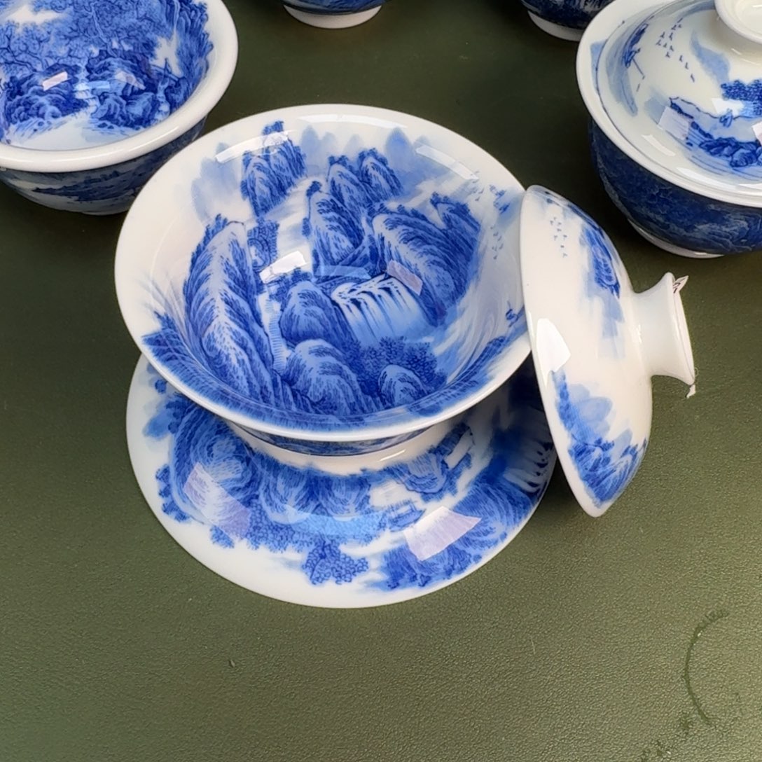 陶景德镇纯手绘茶具圆圆268