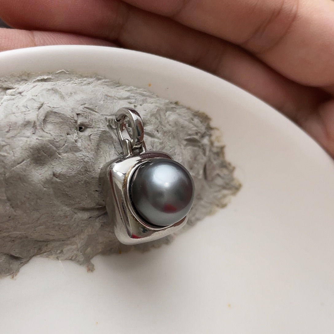 海水珍珠颈饰银S925镶嵌