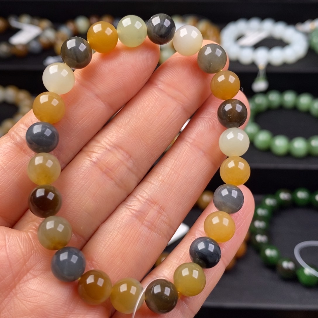 和田玉手串未镶嵌