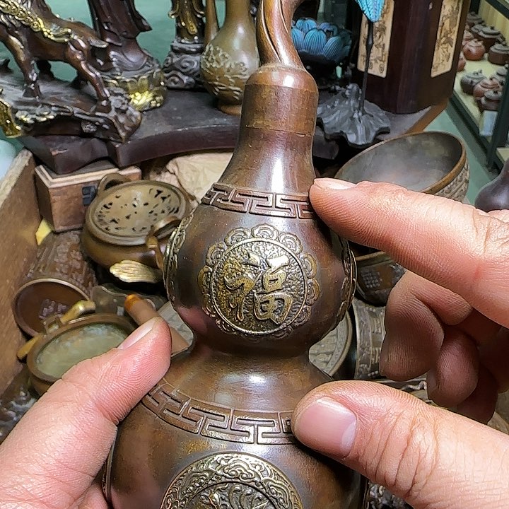 铜器办公室茶室摆件