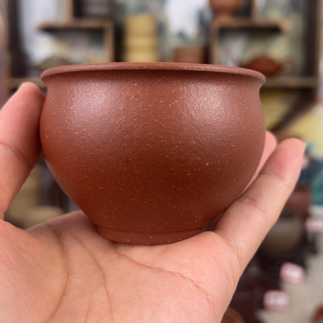 紫砂茶杯拙器甄选，纯原本矿。