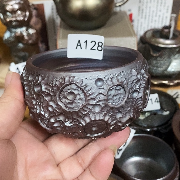 紫砂茶杯柴烧纯手工128