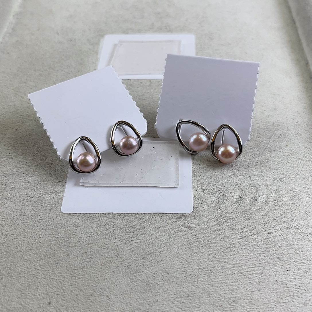 淡水珍珠耳饰未镶嵌【纯恬】多样性发货