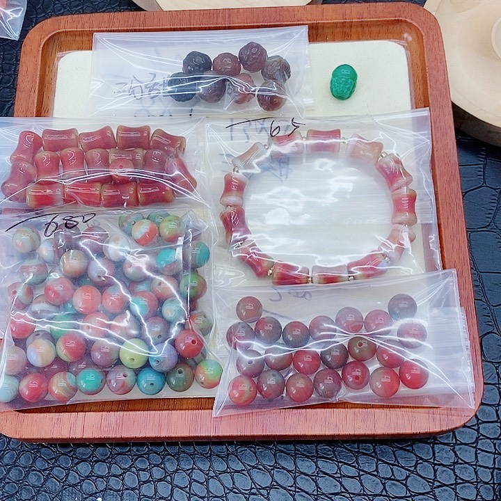 手饰玛瑙未镶嵌三*甜盐源028