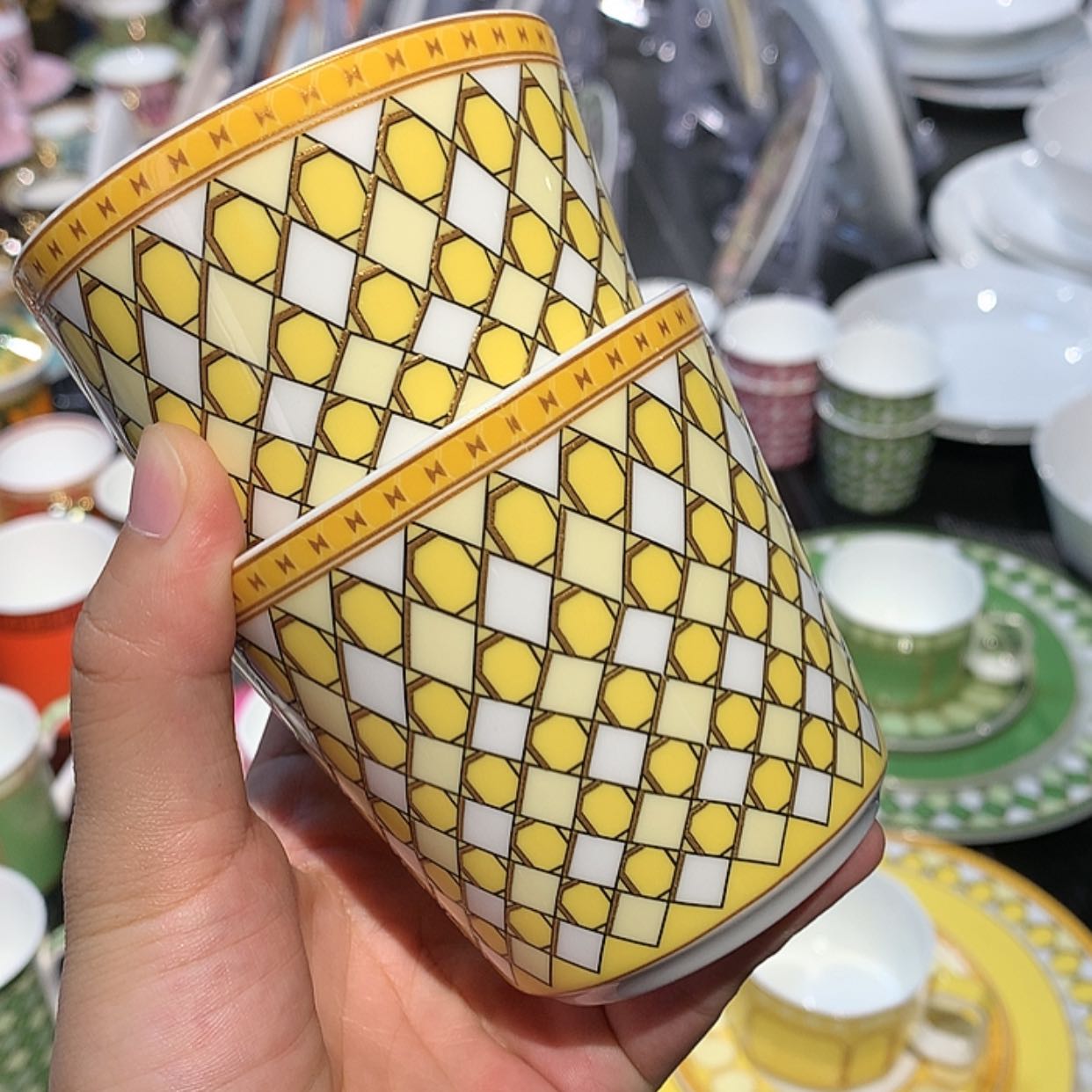 【闪购商品】瓷片手握杯