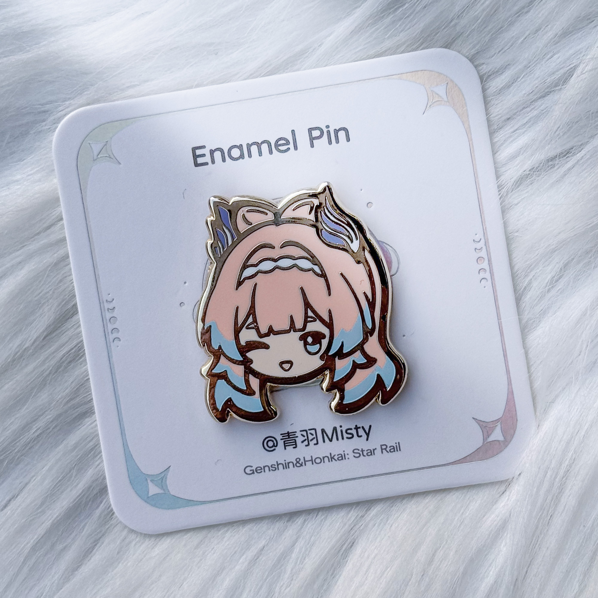 原创同人周边珊瑚宫心海大头仿珐琅金属徽章【青羽misty】