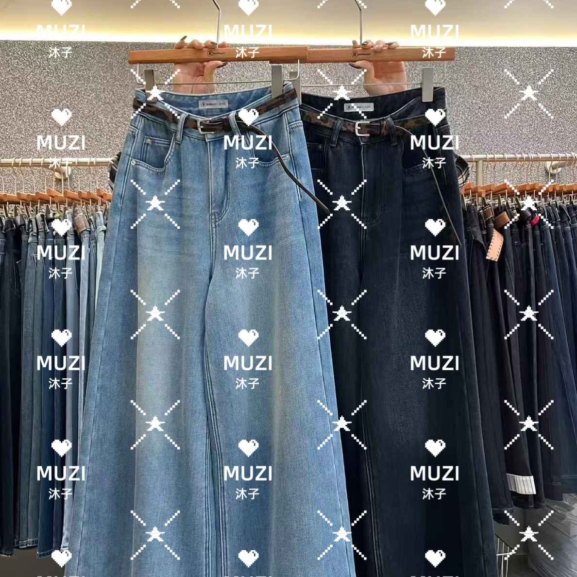 MUZI沐子8138牛仔裤