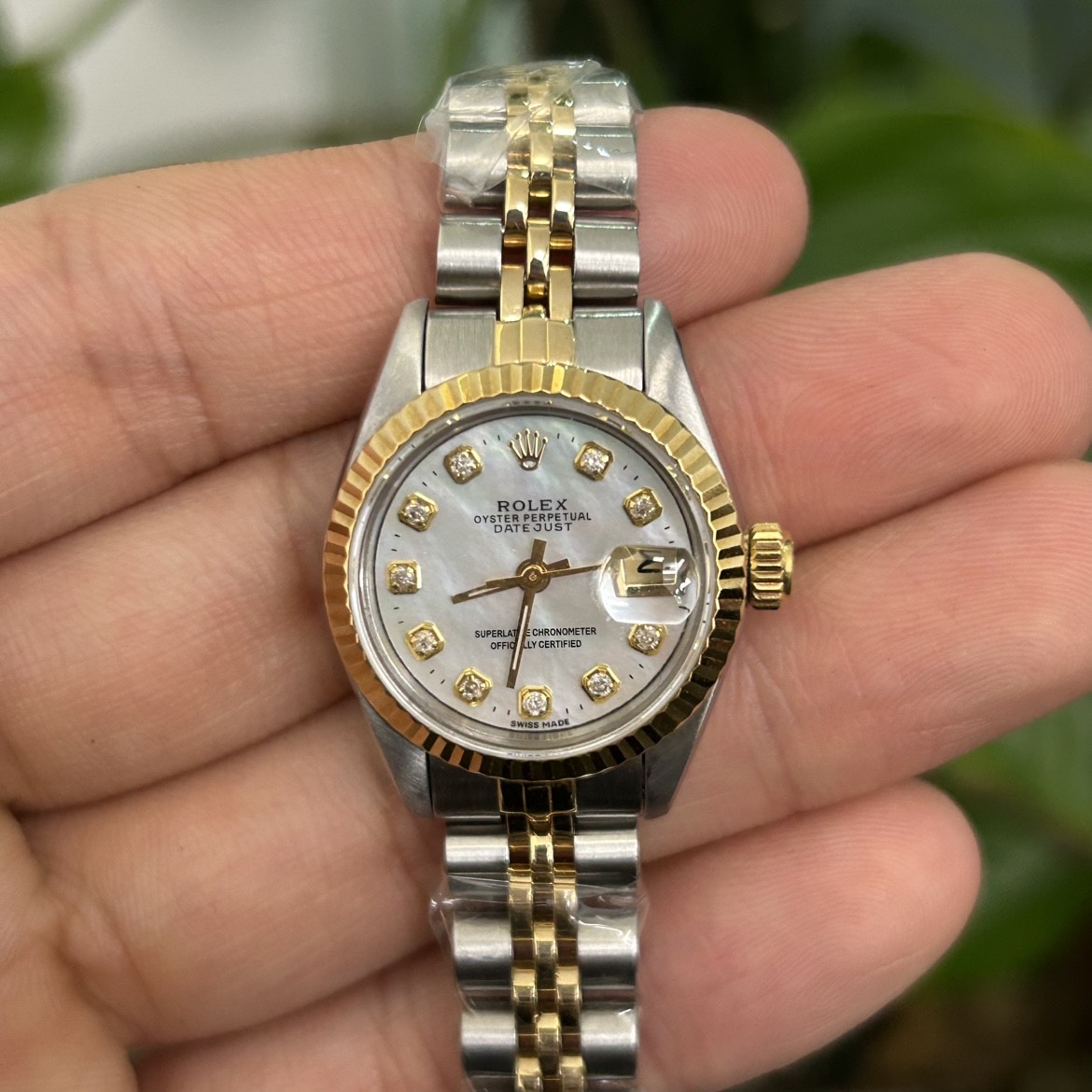 99新 Rolex/劳力士 表展69173白贝母狗牙圈/后钻/WHP032534