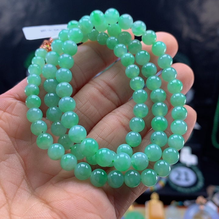 翡翠手链未镶嵌翡翠 