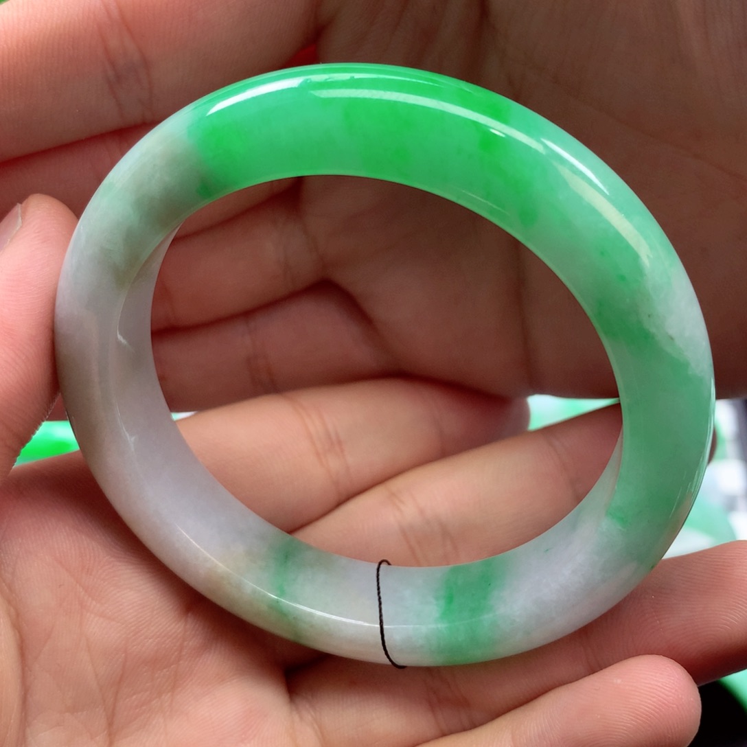未镶嵌手镯翡翠缅甸56圈口