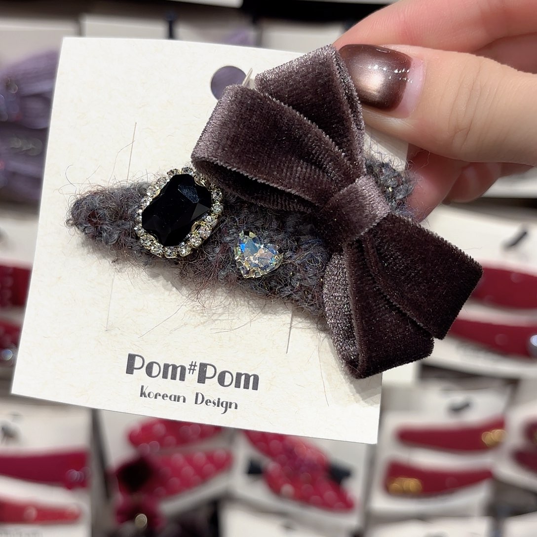 布艺铁合金咖色丝绒拜拜一个