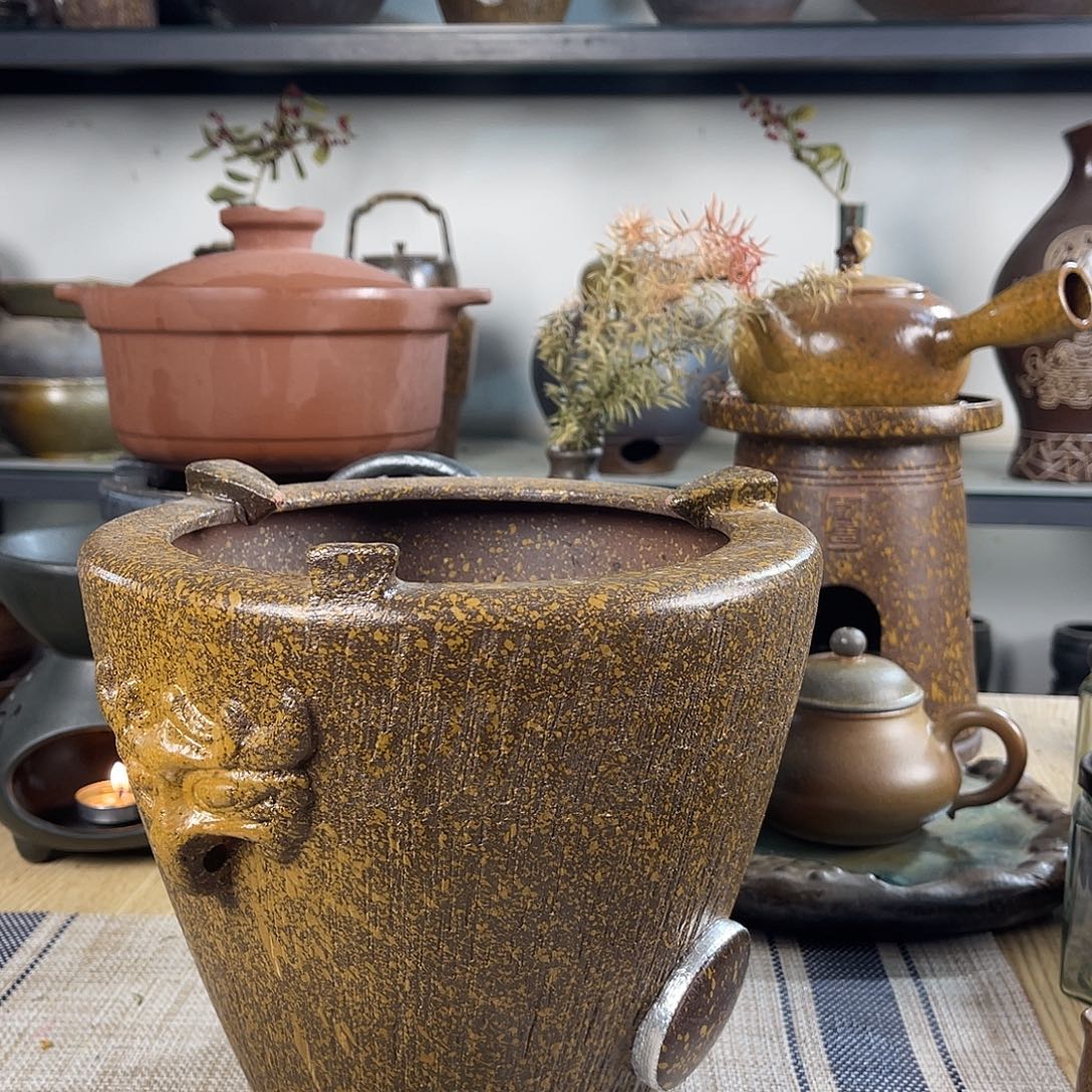 紫砂粗陶实用砂锅